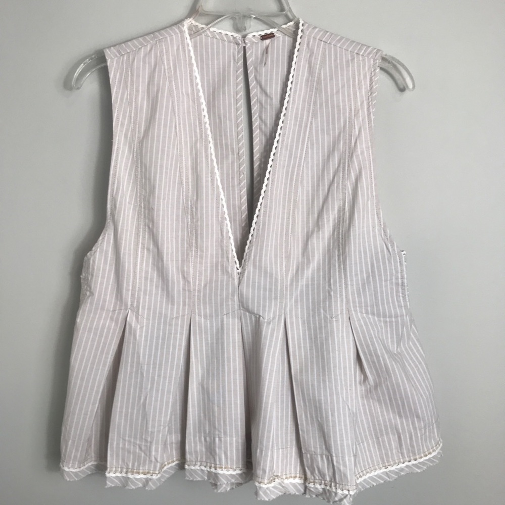 Free People Good Feels Striped Top-Small-NWT